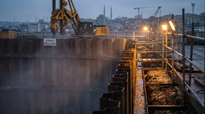 Aydın Palplanş: şehir içinde palplanş iksa uygulaması